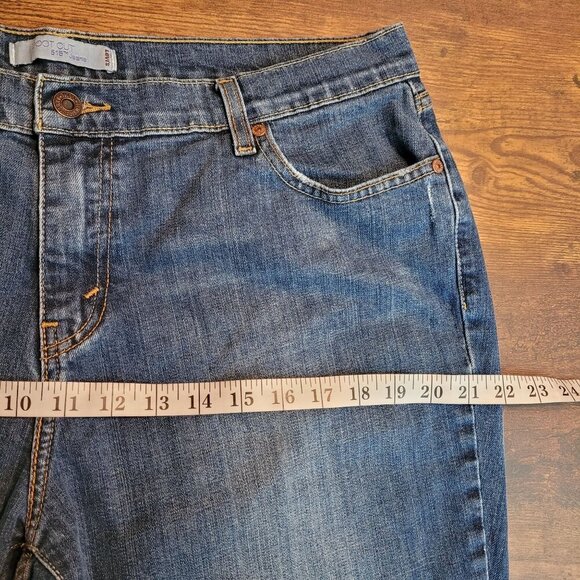 Levi's Jeans Womens 16 Bootcut 515 Button Flap Studded Mid Rise Stretch Denim - Picture 7 of 11